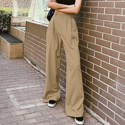 Women's Wide Leg Pants Long Pantalon Female